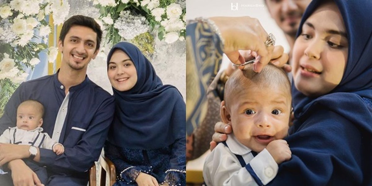 8 Portraits of Baby Ali's Akikah, Vebby Palwinta's Child, All Blue and Full of Happiness