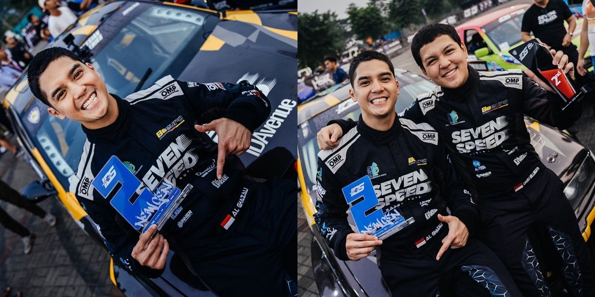 8 Portraits of Al Ghazali on the Podium Winning the Race, Complete Package of Handsome and Accomplished