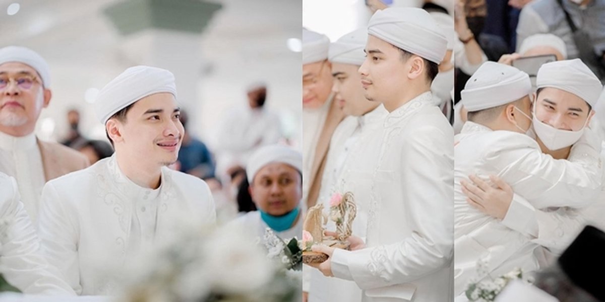 8 Portraits of Alvin Faiz at Ameer Azzikra's Wedding, Praised Handsome Like the Late Ustaz Arifin Ilham