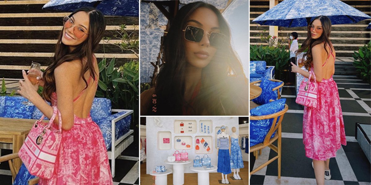 8 Photos of Alyssa Daguise at the Opening Event of Dior Pop-Up Store in Bali, Showing off her Perfect Back - Radiating Exotic Charm