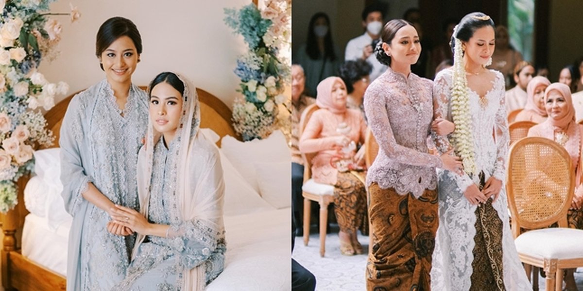 8 Portraits of Amanda Khairuniisa at Maudy Ayunda's Wedding, Both Sisters are Equally Beautiful