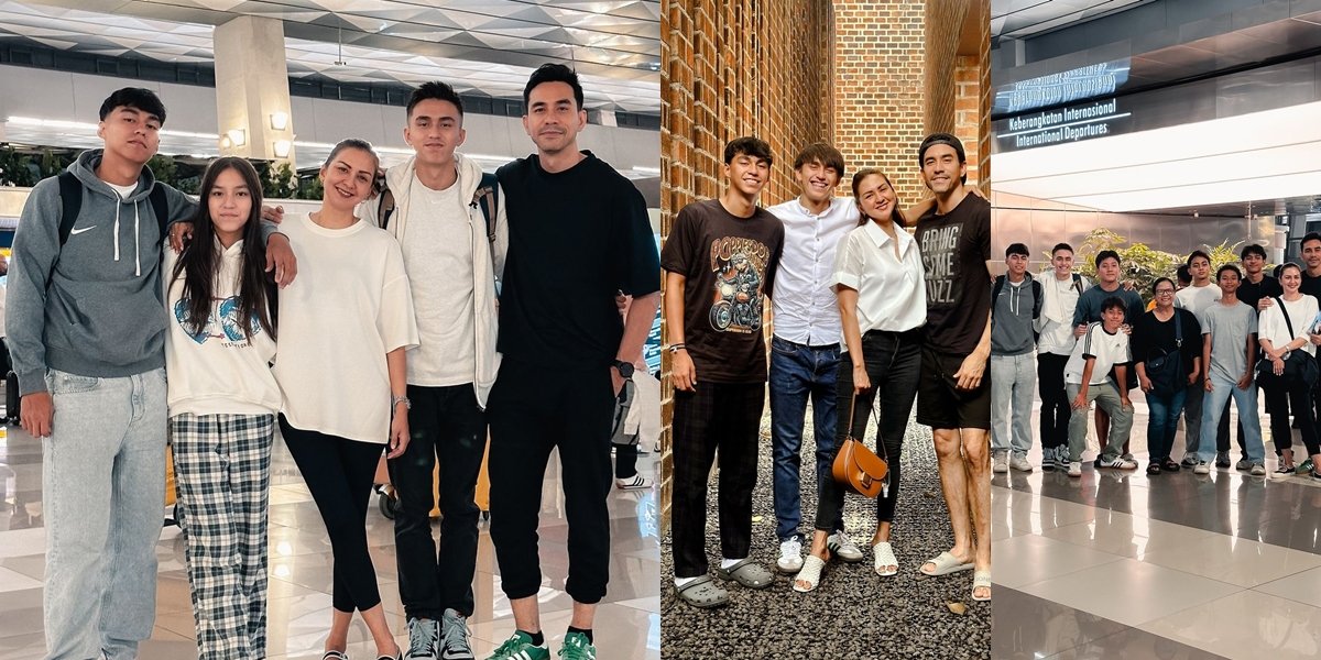 8 Photos of the Kids Who Will Start a New Season in Europe, Accompanied by Donna and Darius - Farewell at the Airport Attended by Diego's Girlfriend