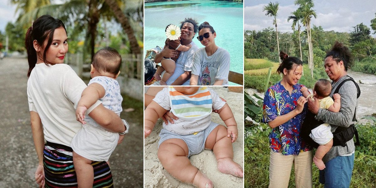 8 Photos of Indah Permatasari and Arie Kriting's Children Whose Faces Are Hidden from the Public, Netizens Focus on Their Plump and Healthy Bodies
