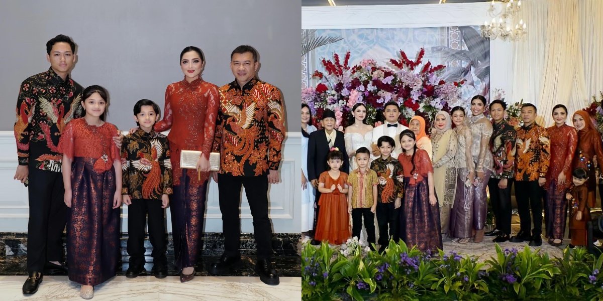 8 Photos of Anang & Ashanty Attending a Wedding with Their Big Family, Ameena & Azura are So Adorable - Expecting Mother Aaliyah Massaid Also Attended