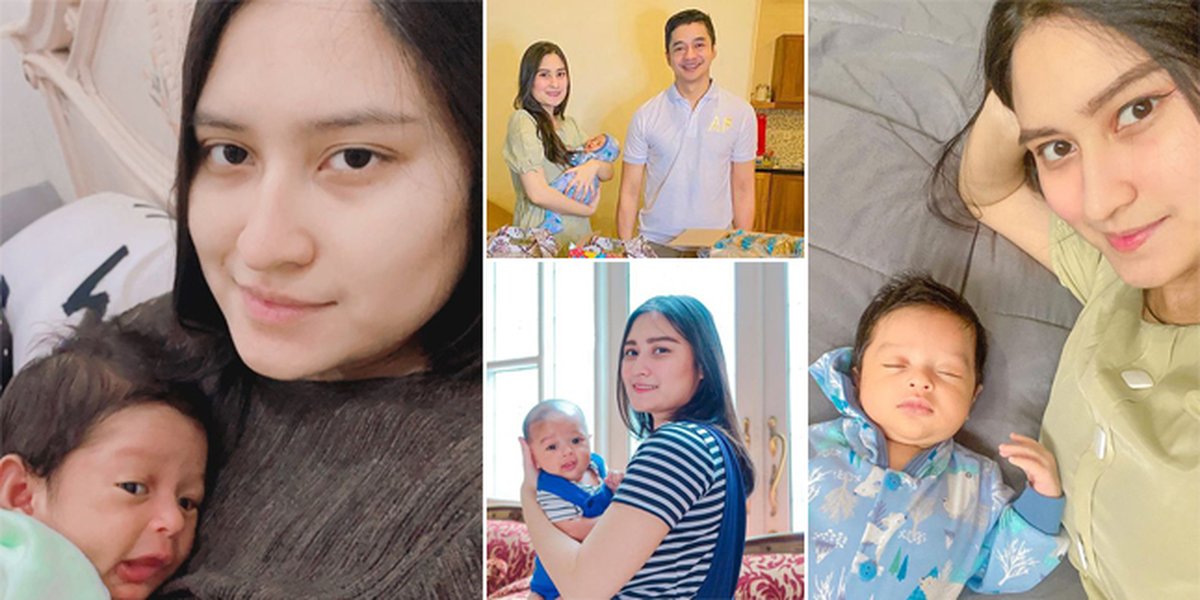 8 Pictures of Angbeen Rishi When Taking Care of Her Child, Her Beautiful Face Mesmerizes Even When Wearing a Nightgown