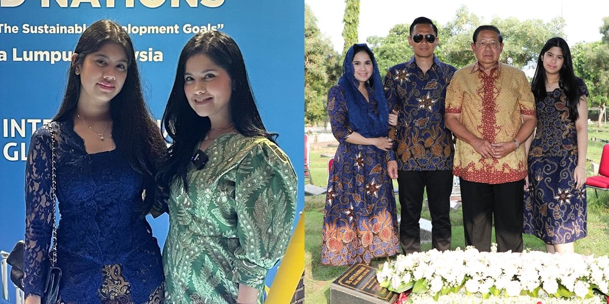 8 Portraits of Annisa Pohan and Her Only Daughter When Visiting Ani Yudhoyono's Grave, Equally Beautiful like Twins