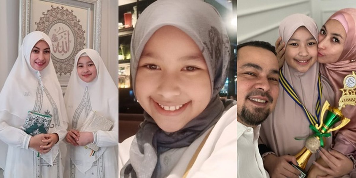 8 Portraits of Aquene Aziz, Sultan Djorghi's Daughter, who Looks Even More Beautiful in Hijab, Has Completed the Qur'an