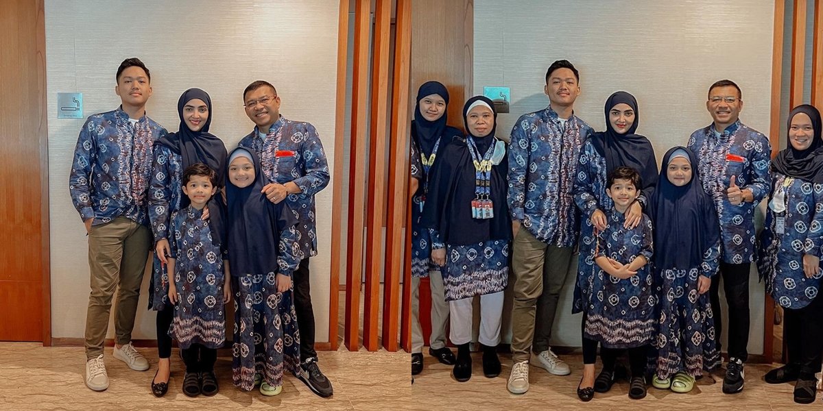 8 Portraits of Ashanty and Family Departing for Umrah, After Several Failed Attempts, Finally Realized - Azriel Bids Farewell and Embraces Krisdayanti
