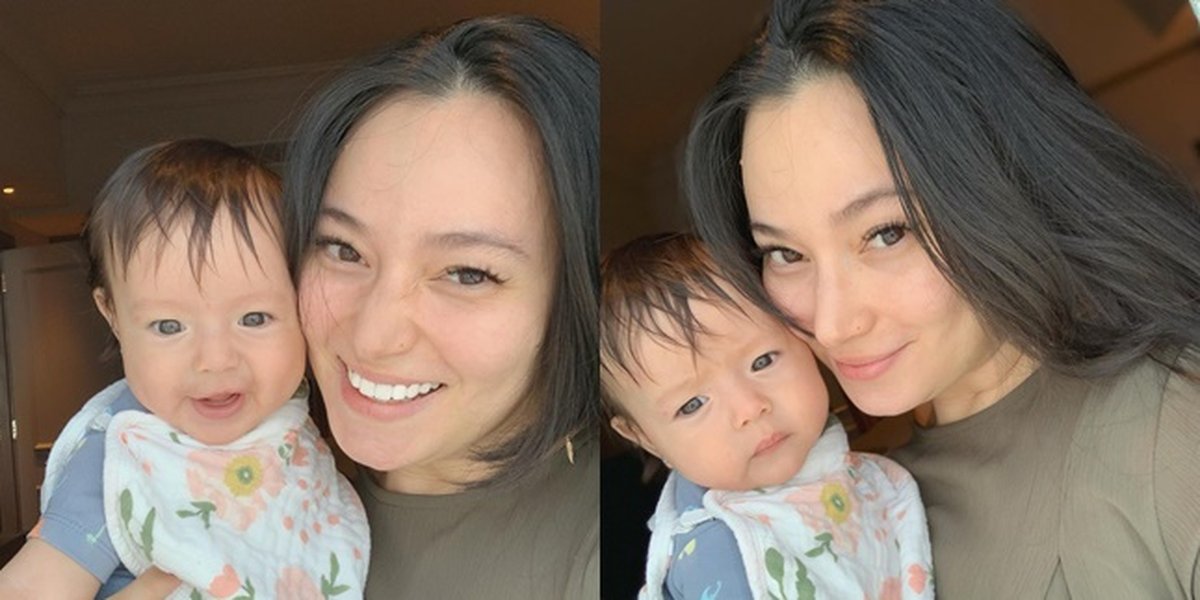 8 Portraits of Asmirandah and Baby Chloe Learning Acting, Already Skilled - Her Face is Adorably Beautiful