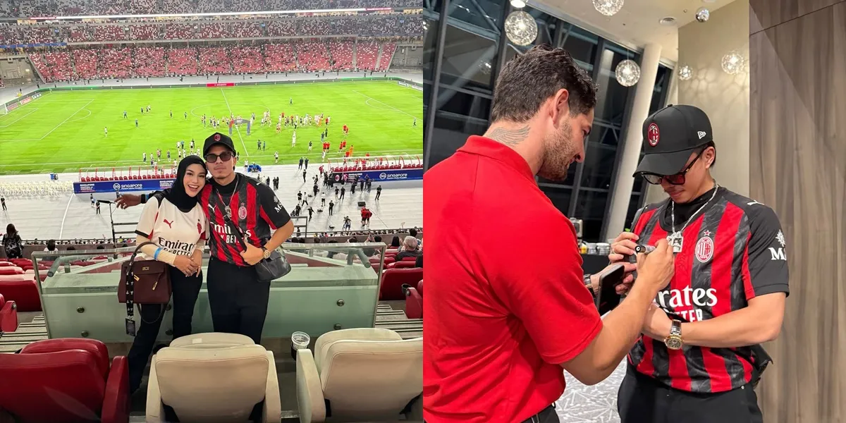 8 Photos of Atta Halilintar Meeting AC Milan Players, Successfully Asking for Signatures on His Jersey