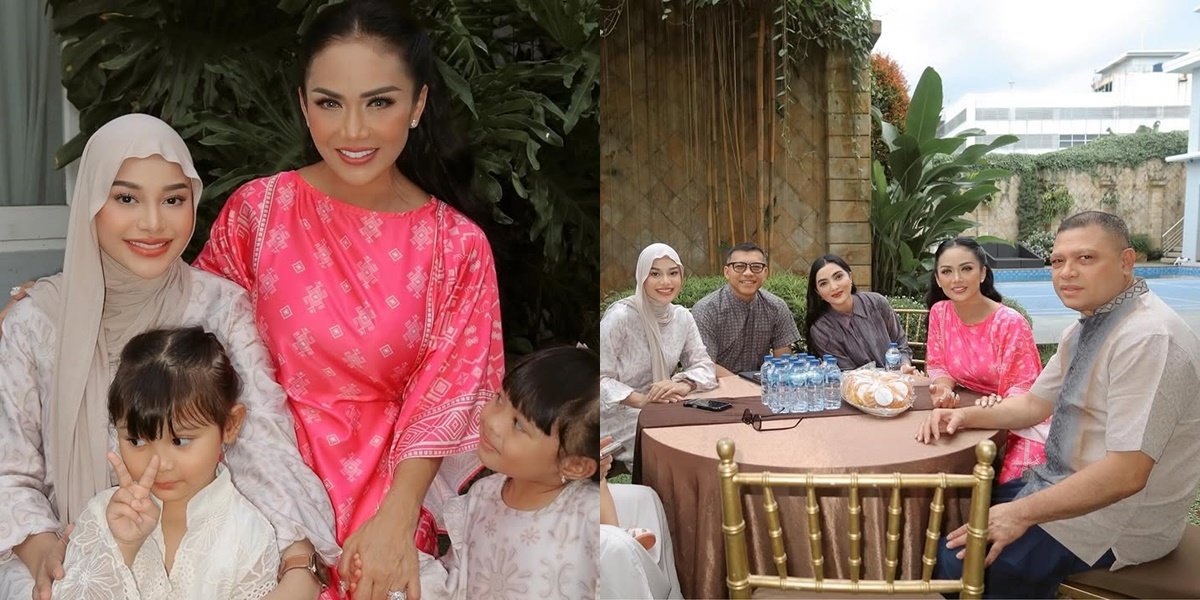 8 Portraits of Aurel Hermansyah Breaking Fast with 2 Mothers and 2 Fathers, Gathering at Kris Dayanti's House