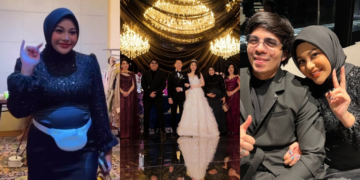8 Photos of Aurel Hermansyah and Atta Halilintar at Valencia Tanoe - Kevin Sanjaya's Wedding Reception, Beautiful with a More Visible Baby Bump