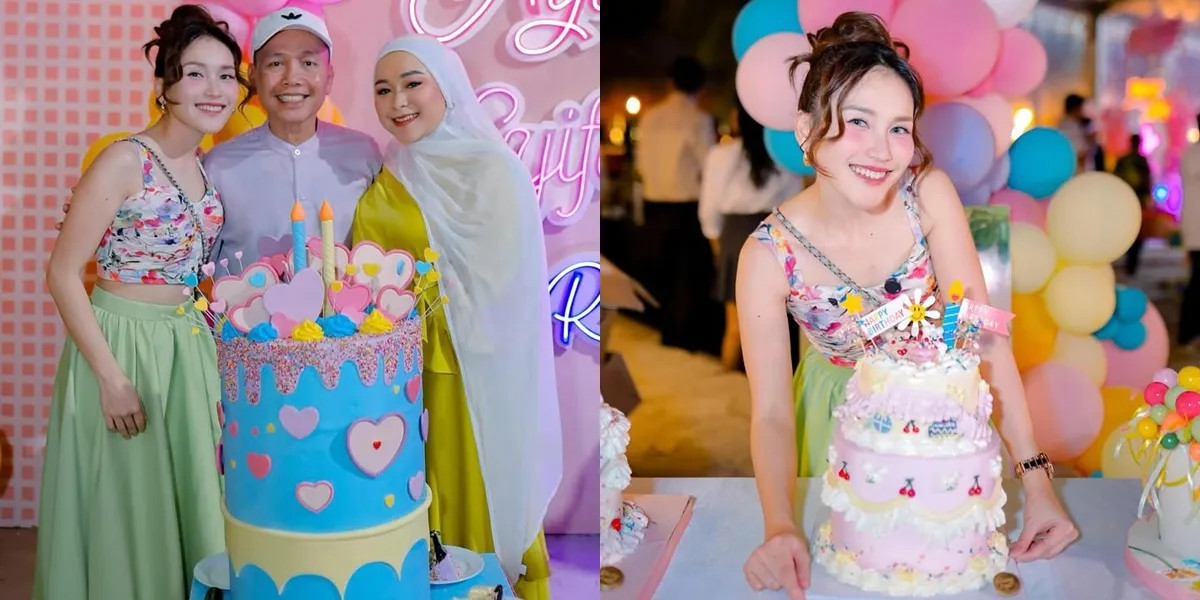 8 Photos of Ayu Ting Ting Celebrating Her Birthday with Father Ojak and Syifa, Born in June, Dream Birthday Party