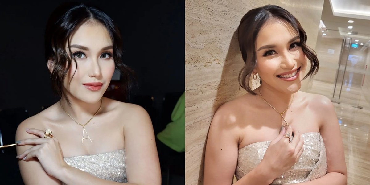 Potret Ayu Ting Ting Tampil Elegan Anggun Berbalut Gaun Perak Netizen Mundur Dikit