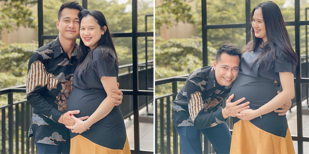 8 Photos of Eza Gionino's Wife's Baby Bump, who is Already Big Before Giving Birth to Their 3rd Child, Beautiful and Glowing Bumil!