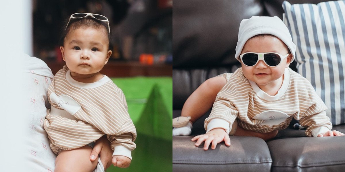 8 Pictures of Baby Dante, Chelsea Olivia and Glenn Alinskie's Youngest Son, Cute and Adorable Round Face - Thin Spiky Hair Stands Out