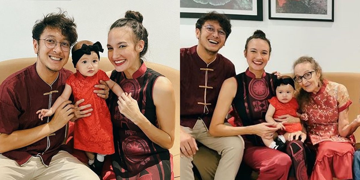 8 Photos of Baby Djiwa Putri Nadine Chandrawinata Celebrating Chinese New Year for the First Time, Beautifully Wearing Cheongsam and Bando - Her Tiny Feet Make Netizens Swoon