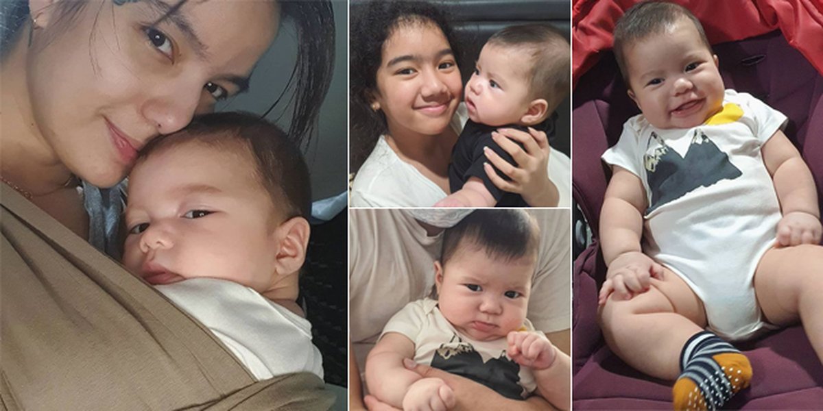 8 Photos of Baby Jerome, Sheila Marcia's Fourth Son, Who is Getting More Handsome and Adorable, His Face Looks Foreign!