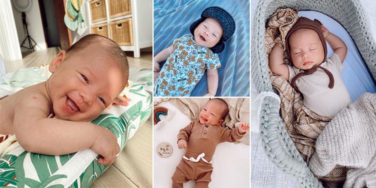 8 Potret Baby Kiyoji, Jennifer Bachdim's Third Son, that Makes Netizens Gush Over His Handsome Smile