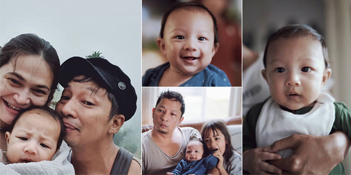 8 Potret Baby Mars who is 3 Months Old, His Face Looks More Like Ringgo Agus Rahman