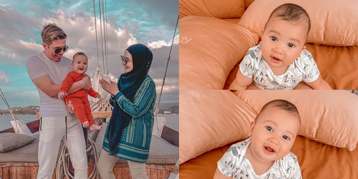 8 Portraits of Baby Ukkasya, Zaskia Sungkar and Irwansyah's Child, Now Able to Sit Alone - His Handsome Smile Melts Hearts!