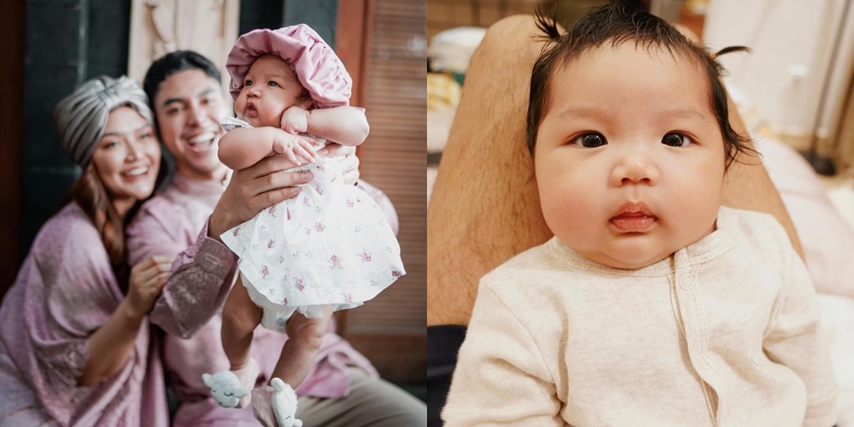 8 Pictures of Baby Xarena, Siti Badriah's Child with Adorable Cheeks, Called a Living Doll by Krisjiana