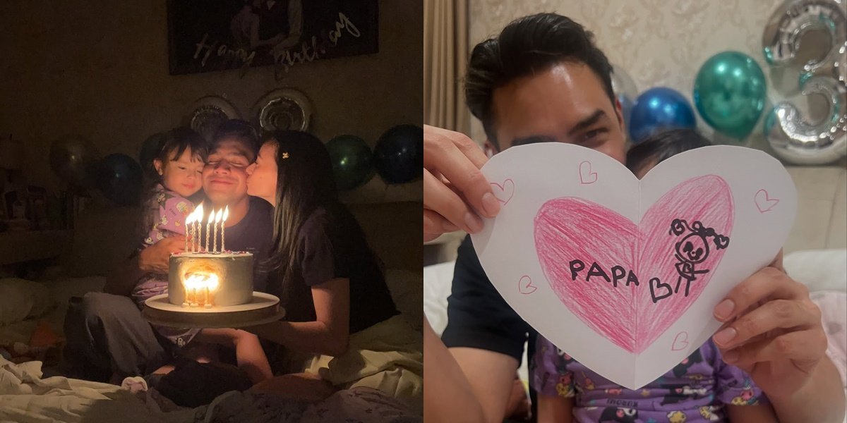 8 Happy Photos of Jonas Rivanno Celebrating His Birthday with Family, Asmirandah and Their Child Give Special Greeting Cards