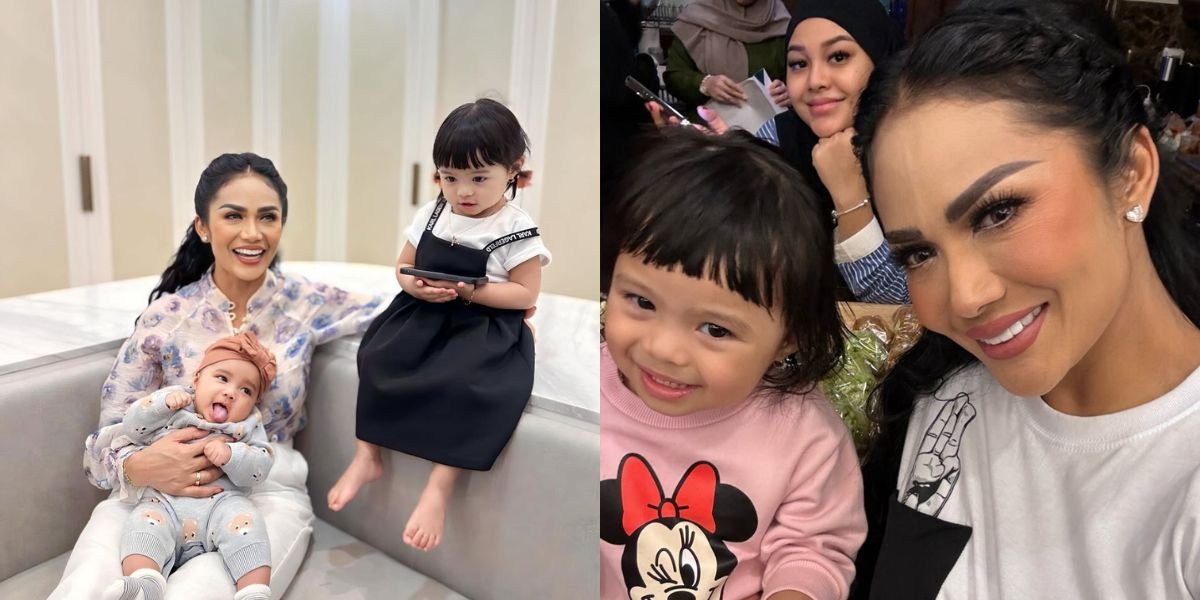 8 Happy Pictures of Krisdayanti with Her Grandchildren, Captivated by Azura's Face