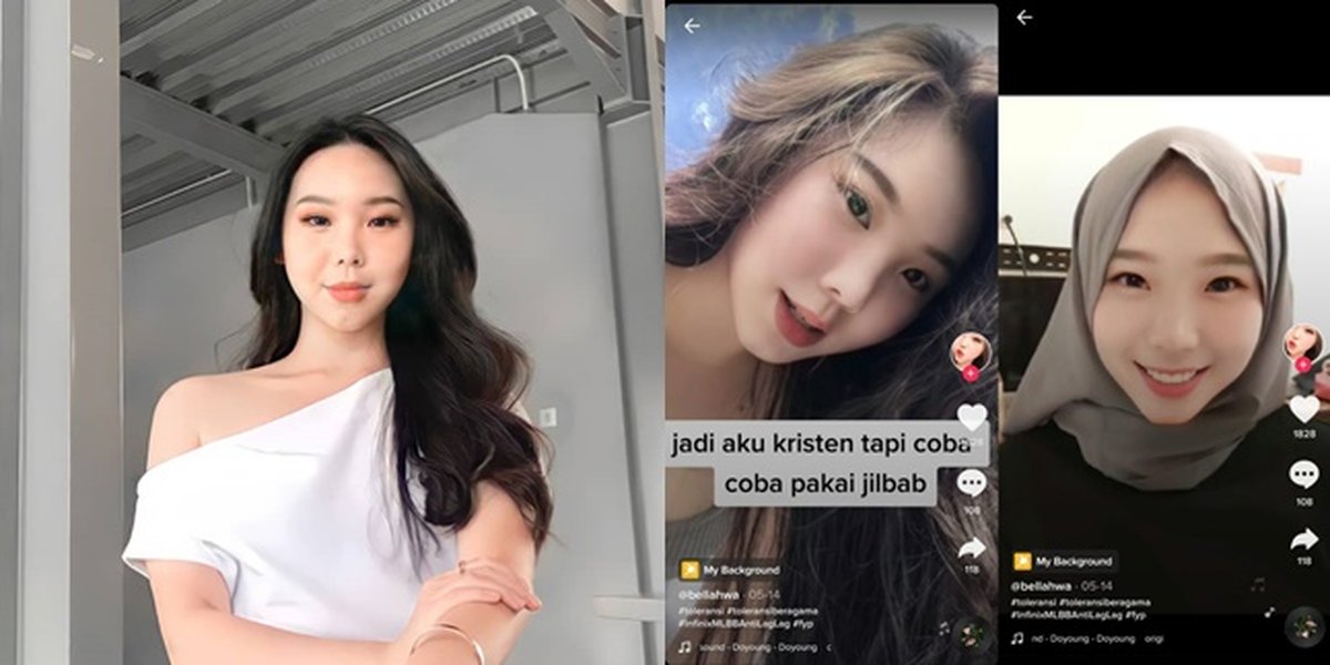 8 Potret Bellahwa, Christian Woman who went Viral on TikTok Admitting to Like Wearing Hijab