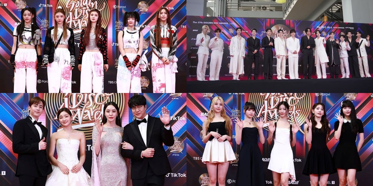 8 Photos of Best Dressed Korean Stars on the 37th Golden Disc Awards Red Carpet, NewJeans Stands Out with Y2K Concept