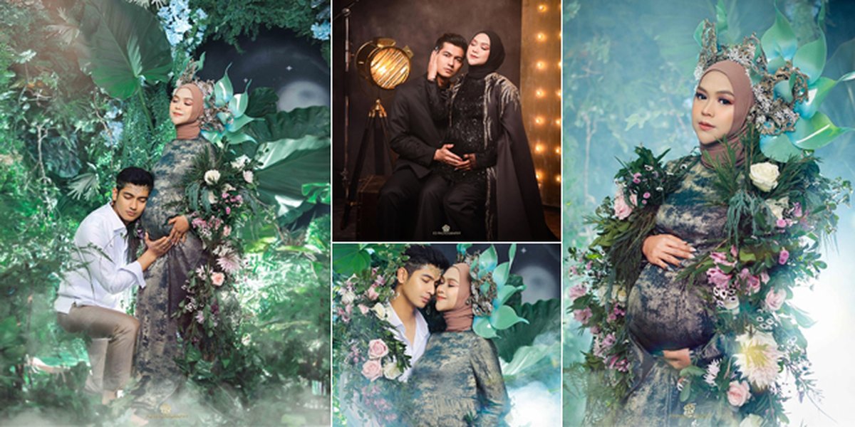 8 Beautiful Photos of Pregnant Ria Ricis as a Forest Fairy in the Latest Maternity Shoot, Showing Affection with Teuku Ryan