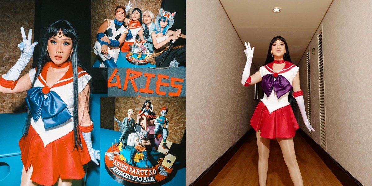 8 Photos of Bunga Citra Lestari Cosplaying as Sailor Moon, Netizens are Fixated on Her Shiny Legs