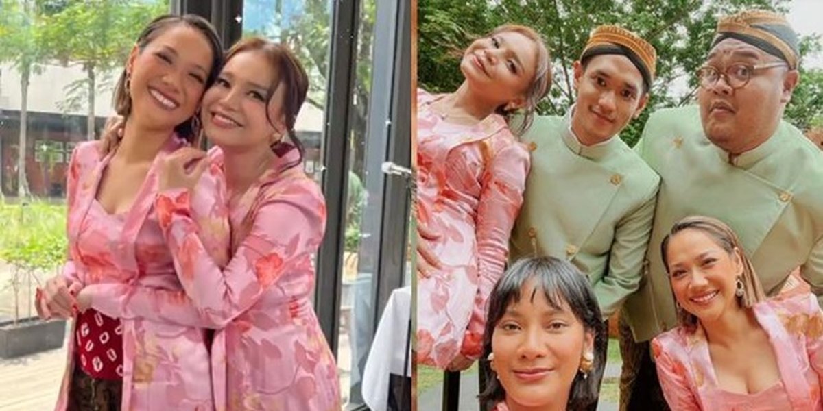 8 Pictures of Bunga Citra Lestari as Bridesmaid at Vidi Aldiano and Sheila Dara's Engagement, Wearing a Pink Kebaya as Beautiful as the Bride