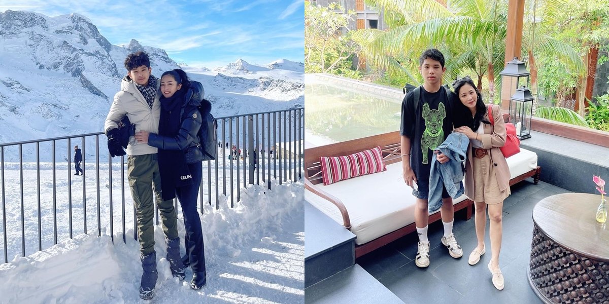 8 Photos of Bunga Zainal with Her First Child Who is Growing Up, Shorter and Hugged from Behind Like Siblings