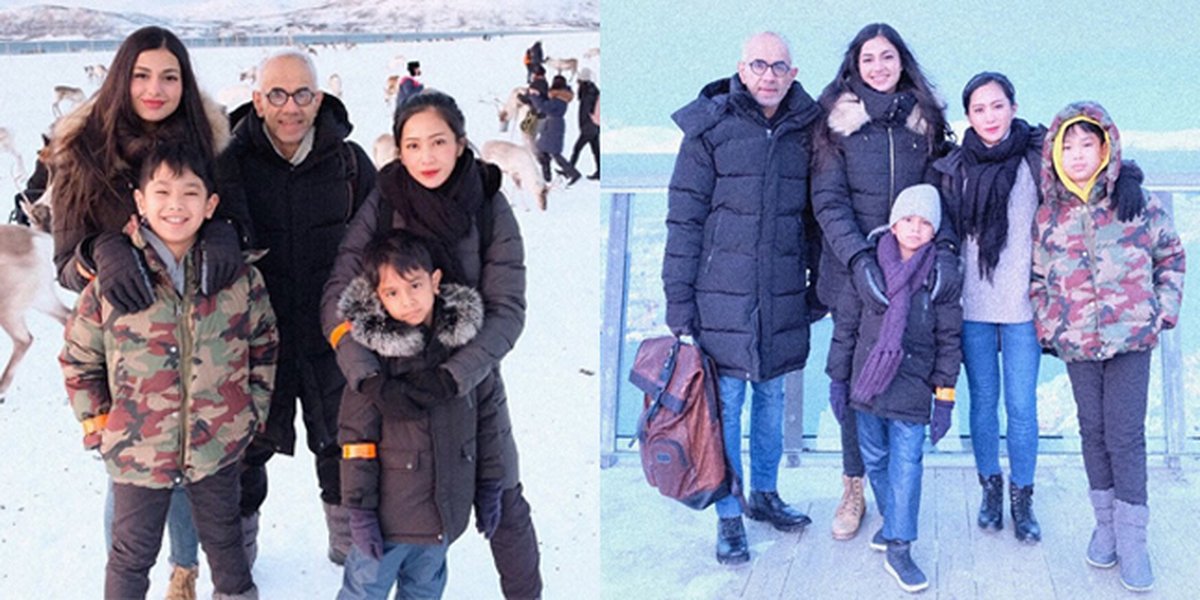 8 Pictures of Bunga Zainal's Vacation in Norway, Enjoying the Snow with Family