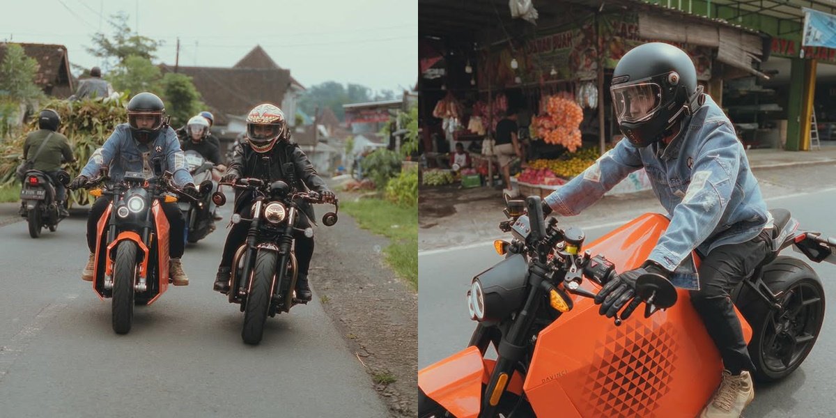 8 Stunning Photos of Raffi Ahmad Riding His Latest Motorcycle, Looking Masculine