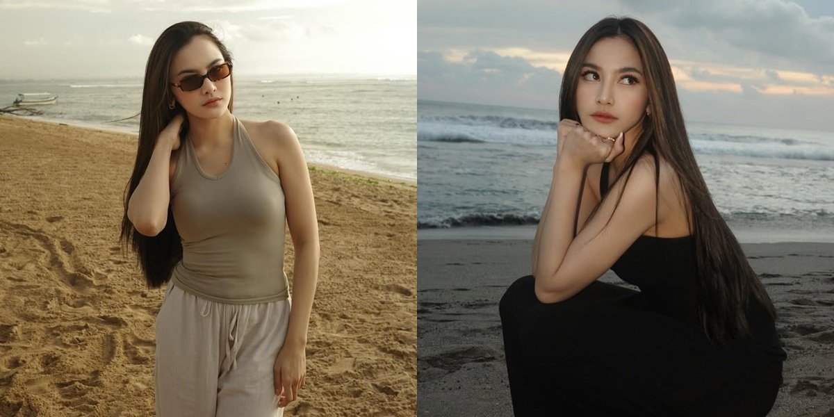 8 Beautiful Photos of Mahalini at the Beach, Her Outfits and Poses Never Fail to Capture Attention