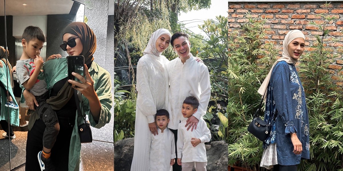 8 Beautiful Portraits of Paula Verhoeven in Hijab, Baim Wong: As a Husband, I Can Only Guide