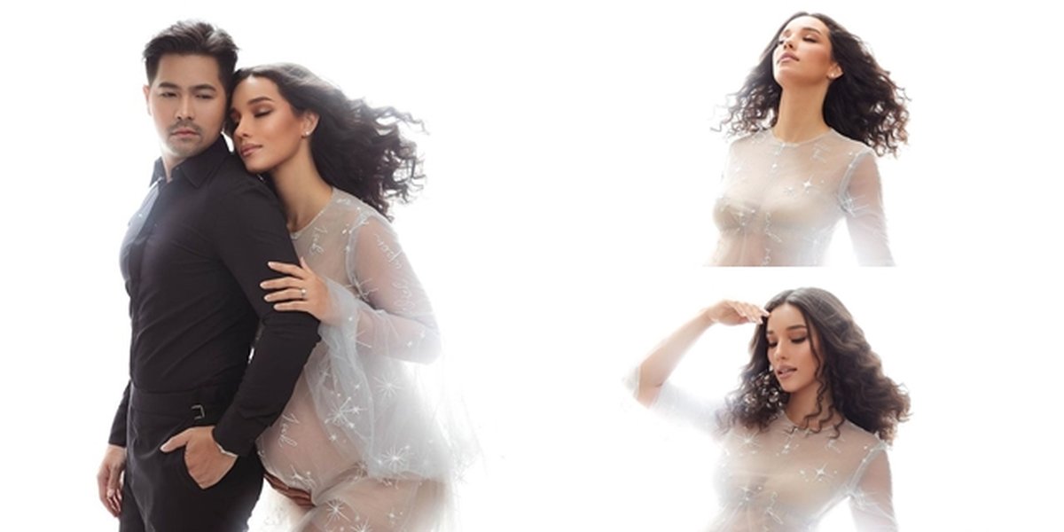 8 Beautiful Portraits of Vanessa Lima, Jessica Iskandar's Sister-in-Law, in the Latest Maternity Shoot, Showing off Baby Bump - Hot in Transparent Dress