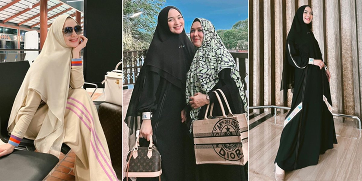 8 Portraits of Citra Kirana Looking More Beautiful and Elegant in Gamis - Hijab Syar'i, Her Charm Makes You Feel Serene