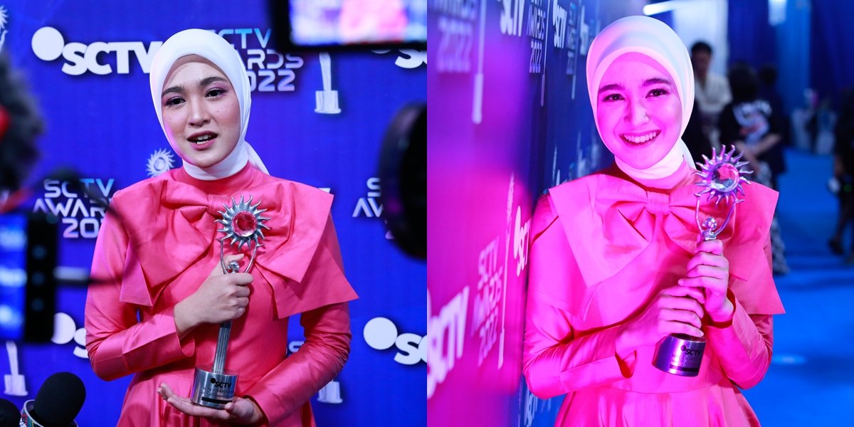 8 Photos of Cut Syifa Star of 'TAJWID CINTA' at SCTV Awards 2022, Successfully Won the Most Popular Supporting Actress Award