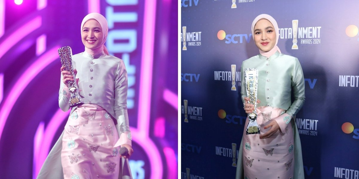 10 Portraits of Cut Syifa Winning the Most Charming Female Celebrity Award at the 2024 Infotainment Awards