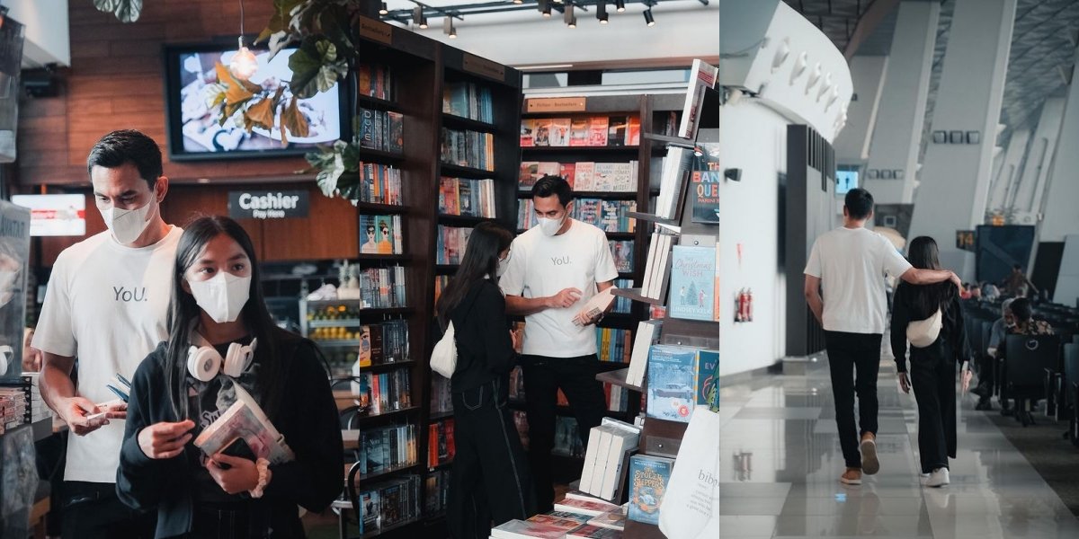 8 Photos of Darius Sinathrya Accompanying Sabrina to the Bookstore, Moments of Warmth in Father-Daughter 'PDKT' Make Netizens Jealous