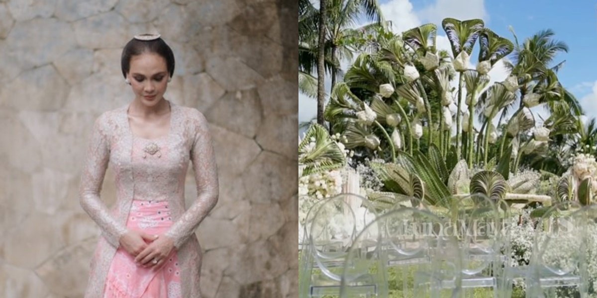 8 Photos of the Luxurious Natural Wedding Decoration of Luna Maya and Maxime Bouttier, Curved Yellow Banana Leaves to Jasmine Carpets