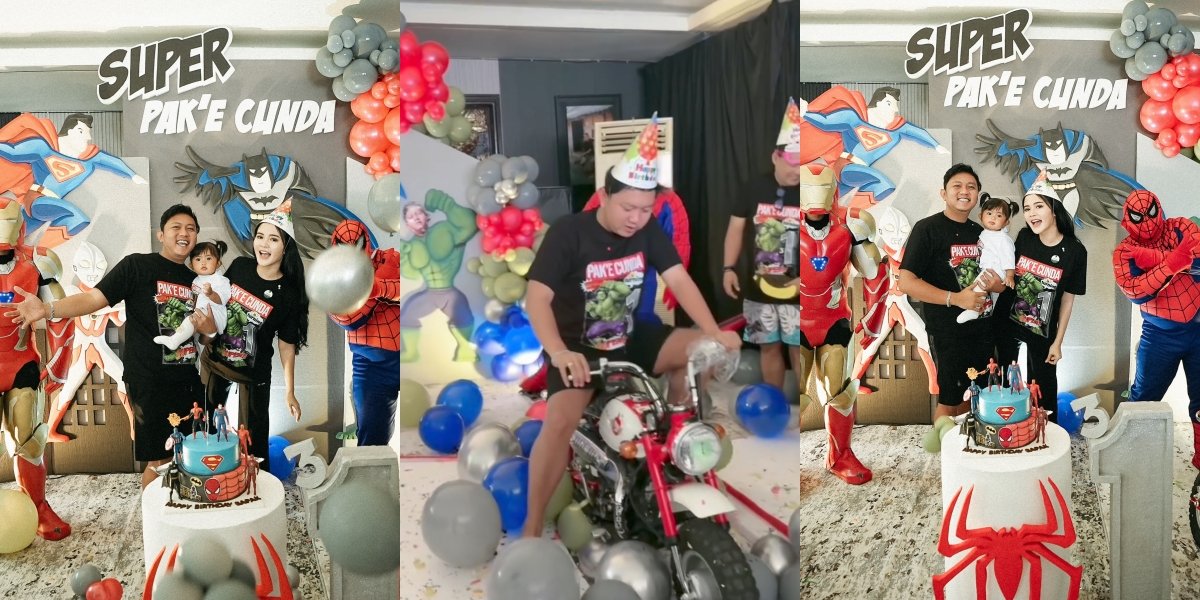 8 Portraits of Denny Caknan Receiving a Birthday Surprise - Dream Motorcycle Gift from Bella Bonita, Spiderman Gemoy Makes You Stare