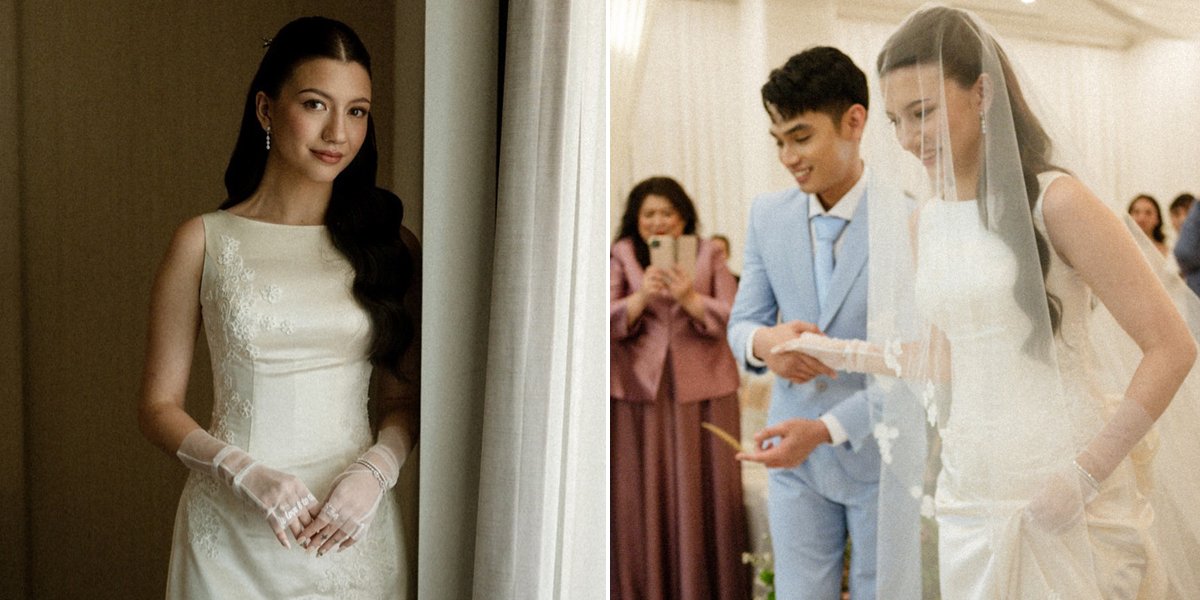 8 detailed photos of Cassandra Lee’s Wedding Gown, Simple Elegant – Beautiful Date Written