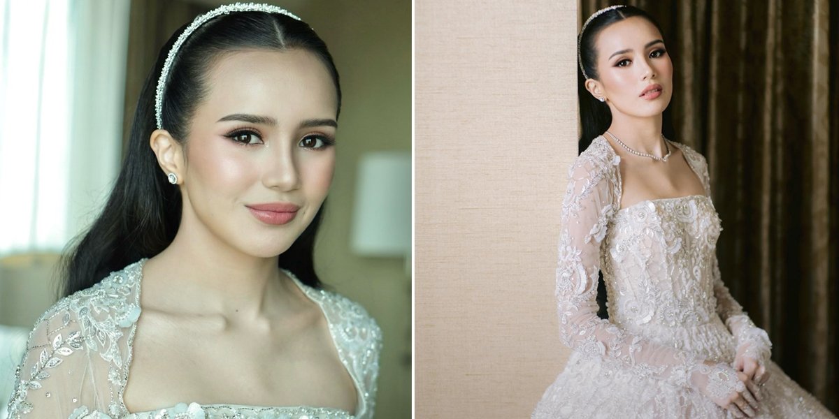 8 Portraits of Beby Tsabina's Detailed Makeup at Her Wedding Reception, Never Fails to Look Beautiful