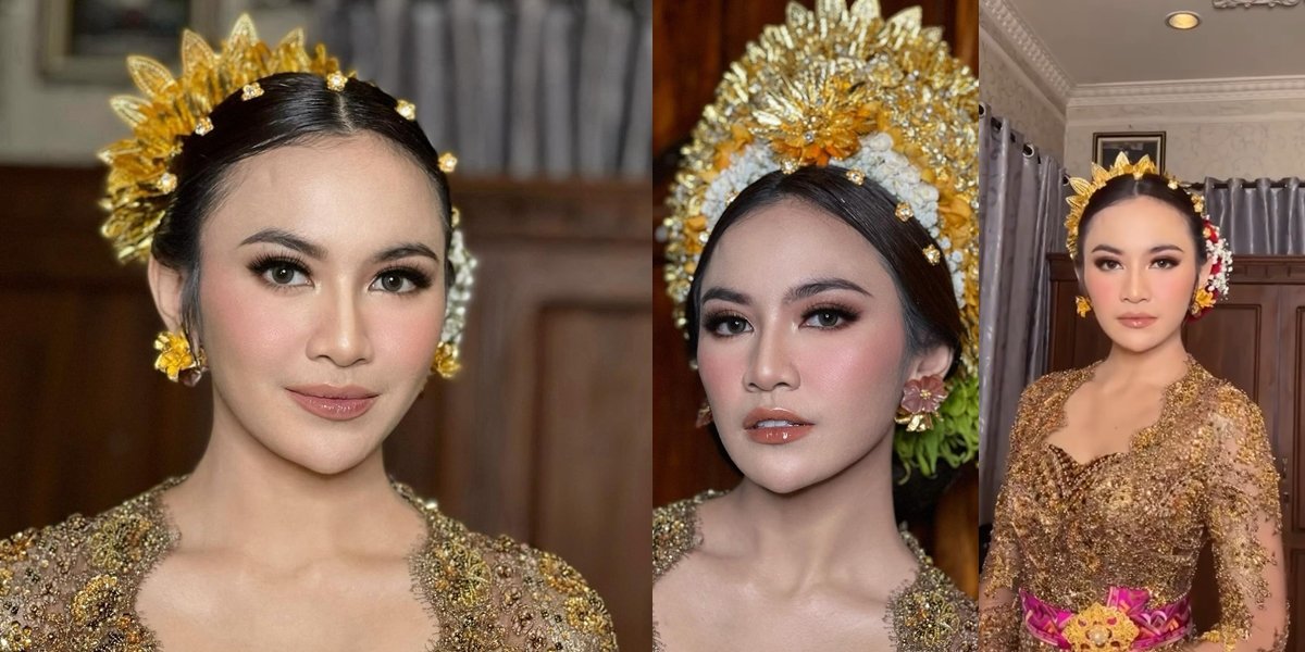 8 Gorgeous Makeup Details of Mahalini at the Mapamit Ceremony Ahead of Her Wedding with Rizky Febian, Stunningly Beautiful