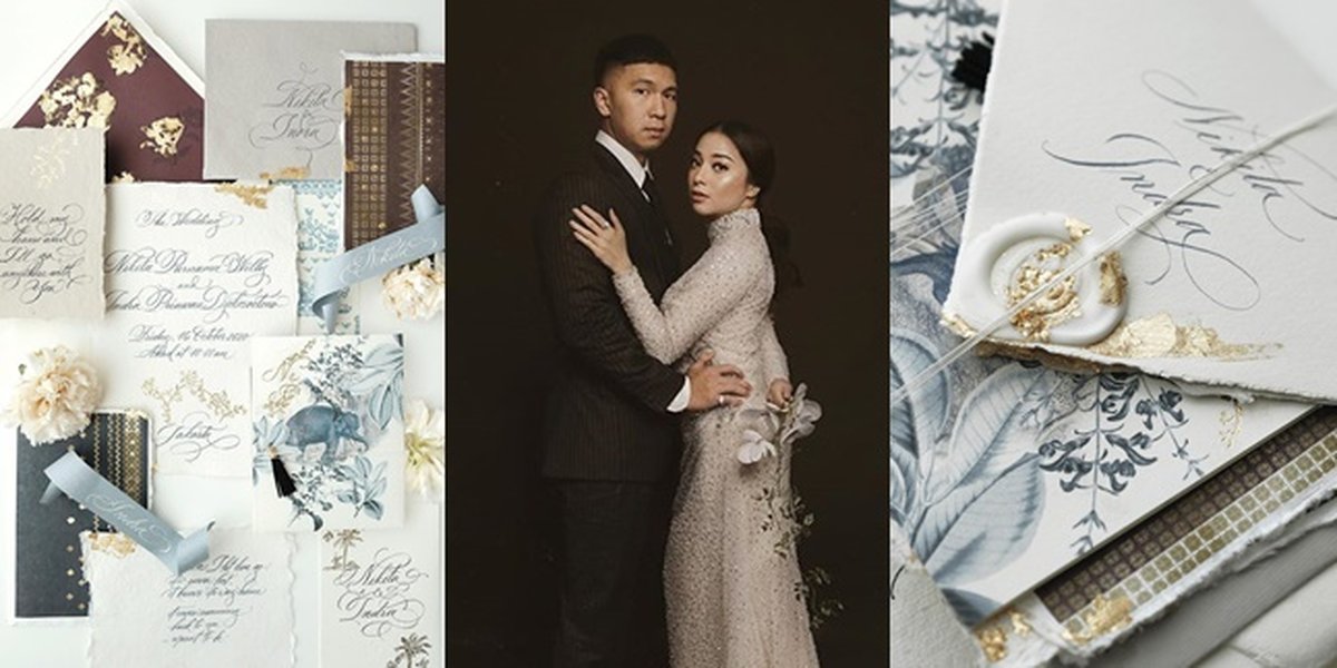 8 Potret Detail Nikita Willy and Indra Priawan's Wedding Invitation, Aesthetic and Unique Design