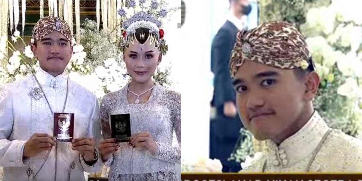 10 Moments of Kaesang and Erina Gudono's Wedding, Spreading Funny Expressions - Giving Sarangheyo Symbol When the Bride-to-be is Present